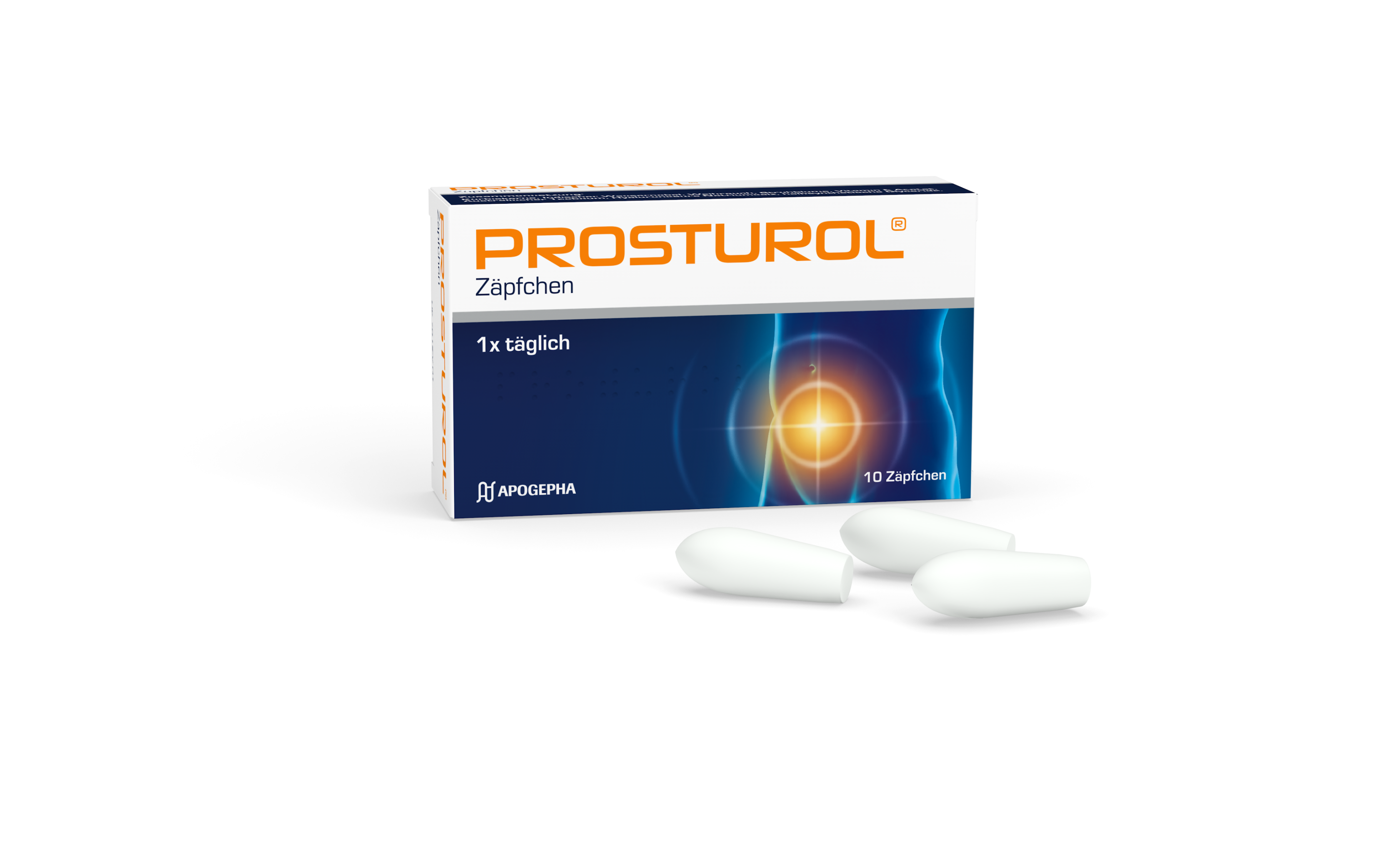 Packshot Prosturol 10 Zäpfchen